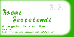 noemi hertelendi business card